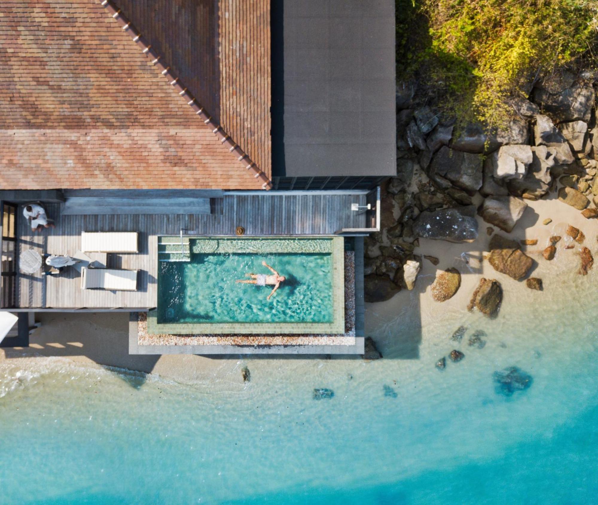 The Ritz-Carlton, Langkawi Hotel Exterior photo Aerial view of the pool at the Cape Tribulation Lodge